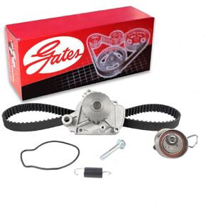 Gates PowerGrip Timing Belt Kit w Water Pump compatible with Honda Civic 1.7L L4 2001-2005
