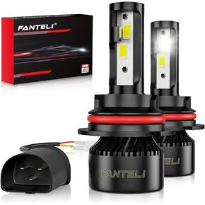 9007 LED Bulbs, 34000LM 800% Brighter 1:1 Size Backup HB5 Bulb, Plug and Play 6000K Cool White, IP68 Waterproof Replacement, Pack of 2, Interior Light Dome Map Door License Plate Lights