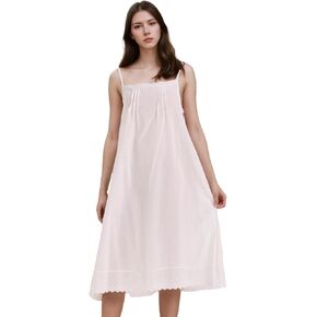 Non-Cling White Cotton Full Slip for Under Dresses nightgowns nightgown