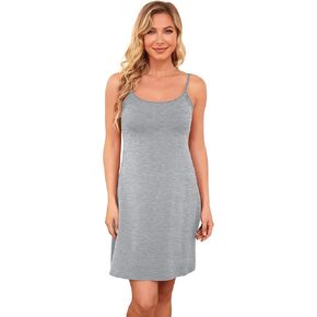 Slip Dress with Built in Bra Cotton Nightgowns for Women Beach Dress Summer Dress Sun Dress Slip Under Dress