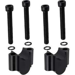 JAVIK 7/8" Heavy Duty Black Handlebar Risers 30mm Height Fit for Honda Fit for Yamaha Fit for Suzuki Fit for Kawasaki Fit for Can-Am Fit for BMW Motorcycle & ATV Dirt Bike