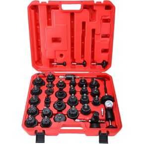 33Pcs Radiator Pressure Tester Coolant Vacuum Refill Kit, Vacuum Type Radiator Cooling System
