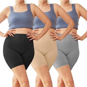 JQ JQAMAZING Women's Seamless Anti-Chafing Slip Shorts, Under Dress Boy Shorts, Boxer Brief Underwear