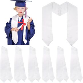 Lawei 8 قطع 50 بوصة للجنسين تخرج التخرج ، تخرج مرحلة ما قبل المدرسة ، سرقت SASH Bulk ، Kid Plain Stole Gifts Sash Decord for Ristergarten Decor