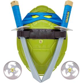 قذيفة سلحفاة بلاستيكية للأطفال Cosplay Cosplay Cartoon Cartument Party ، CoSplay Costume Super Hero for Kids Birthday Party (Green-D)
