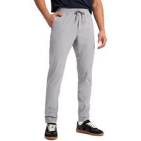CRZ YOGA 4-Way Stretch Athletic Pants for Men 30" Workout Lounge Casual Work Jogger with Zip Pocket