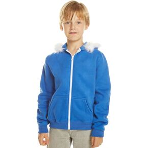 Blue Jacket Hoodies Sweatshirt Zipper Coat Halloween Costume Outwear Top Fleece Suits for Boys Girls