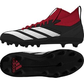 Adidas Men's Adizero Impact.2 Sneaker American Football Sneaker ، Black/White/Team Power Red ، 11.5