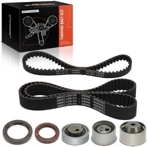 A-Premium Engine Timing Belt Kit Compatible with Chrysler, Mitsubishi & Dodge Cars - Sebring 2001-2005, Eclipse 2000-2005, Galant 1999-2003, Outlander 2003, Stratus 2001-2005 - 2.4L