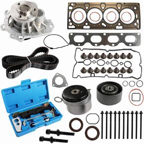 HS26516PT-1 Head Gasket Set & Timing Belt Kit with Water Pump Cam Timing Tool fits for 2012-2018 Chevy Chevrolet Cruze Sonic 1.8L L4 DOHC TBK338