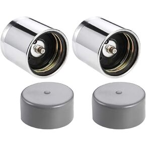 2PCS Trailer Wheel Bearing Protector, 1.98 Inch Trailer Hub Cap with Protective Bras, Automotive Bearing Dust Protection Cover Accessories, Universal for SUV, Sedan, Truck