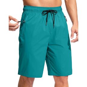 G Gradual Men's Swim Trunks 9" Quick Dry Swimming Board Shorts with Zipper Pockets Swimwear Bathing Suit for Men No Liner