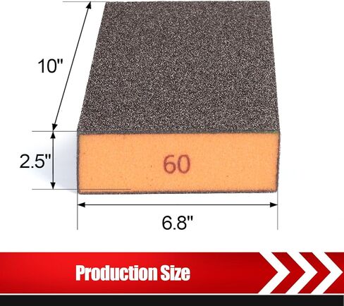 10 عبوات من مكعبات الصنفرة الفردية، إسفنجة صنفرة قابلة للغسل وإعادة الاستخدام 80/100/120/180/220 كتلة من ورق الصنفرة للخشب والجدران المعدنية من ورق الرمل in Kuwait