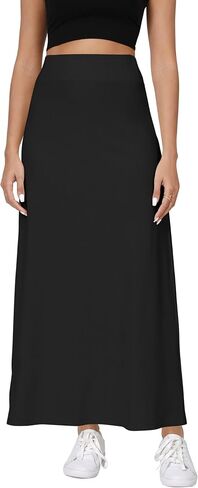 Urban Coco المرن الخصر A-LINE Long Maxi Maxi أسفل الركبة للنساء في ربيع الصيف in Kuwait