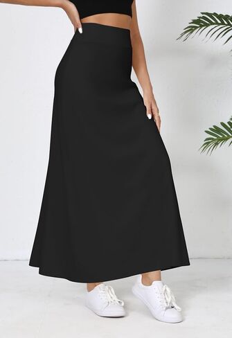 Urban Coco المرن الخصر A-LINE Long Maxi Maxi أسفل الركبة للنساء في ربيع الصيف in Kuwait