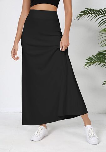 Urban Coco المرن الخصر A-LINE Long Maxi Maxi أسفل الركبة للنساء في ربيع الصيف in Kuwait
