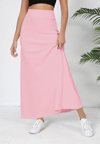 Urban Coco المرن الخصر A-LINE Long Maxi Maxi أسفل الركبة للنساء في ربيع الصيف in Kuwait