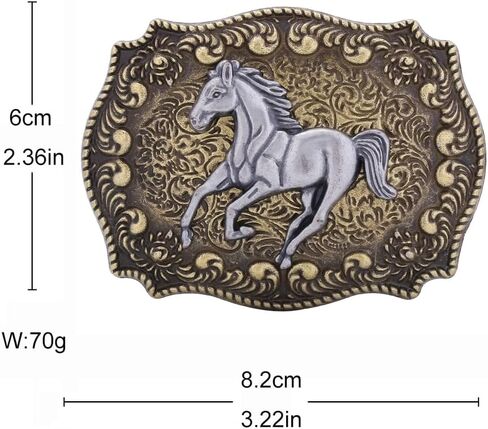 Jaoyu Long Horn Western حزام حزام مشبك للرجال نساء رعاة البقر حزام مشبك خمر حزام حزام حزام الخيل حزام حزام حزام in Kuwait
