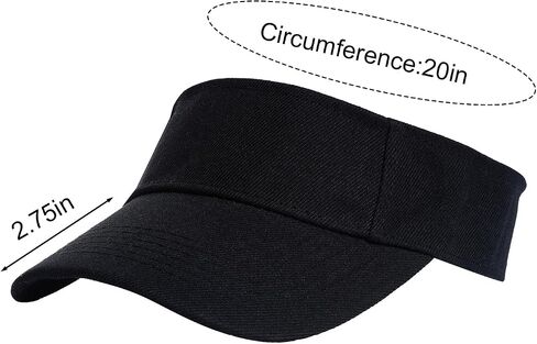 Yookat 3 Pack Visor Sun Hat القابلة للتعديل Sun Caps Caps Golf Tennis Tennis Hat for Sports Girls Boys Outdoor Outdoor in Kuwait