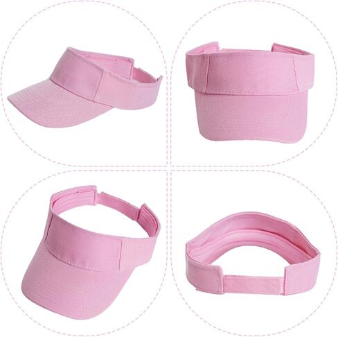 Yookat 3 Pack Visor Sun Hat القابلة للتعديل Sun Caps Caps Golf Tennis Tennis Hat for Sports Girls Boys Outdoor Outdoor in Kuwait