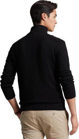 POLO RALPH LAUREN Men's Cotton 1/4 Zip Sweater in Kuwait