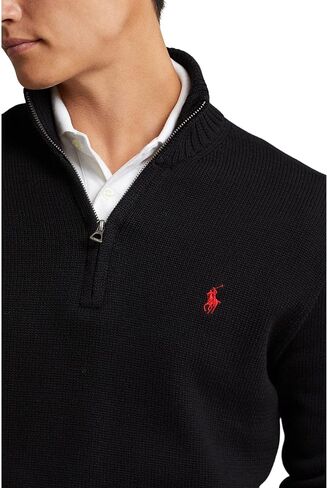 POLO RALPH LAUREN Men's Cotton 1/4 Zip Sweater in Kuwait