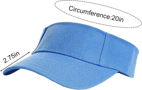 Yookat 3 Pack Visor Sun Hat القابلة للتعديل Sun Caps Caps Golf Tennis Tennis Hat for Sports Girls Boys Outdoor Outdoor in Kuwait