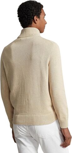 POLO RALPH LAUREN Men's Cotton 1/4 Zip Sweater in Kuwait