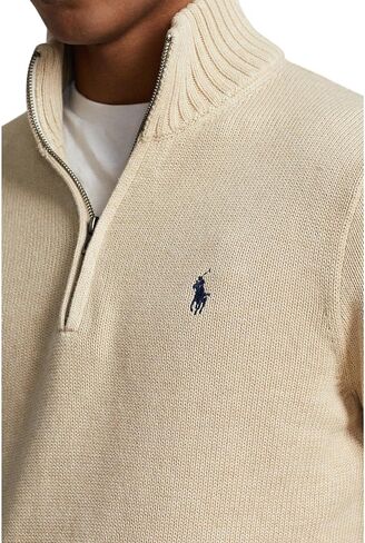 POLO RALPH LAUREN Men's Cotton 1/4 Zip Sweater in Kuwait