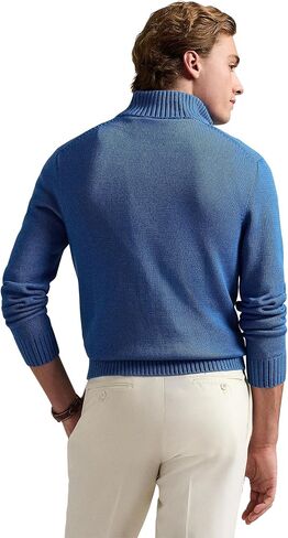 POLO RALPH LAUREN Men's Cotton 1/4 Zip Sweater in Kuwait