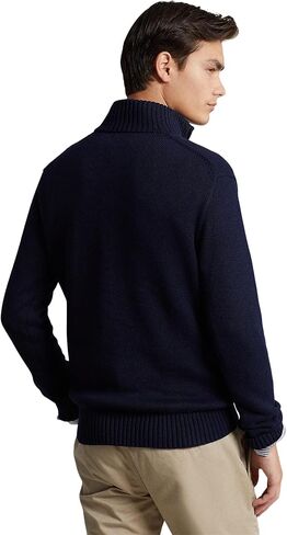 POLO RALPH LAUREN Men's Cotton 1/4 Zip Sweater in Kuwait