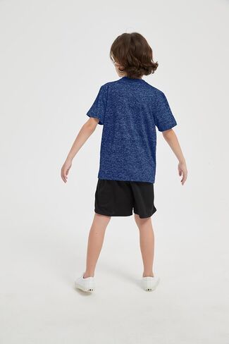 5-Pack Boys Athletic Quick Dry T-Shirts Youth Activewear Short Sleeve Tops（5-18 Years） in Saudi Arabia
