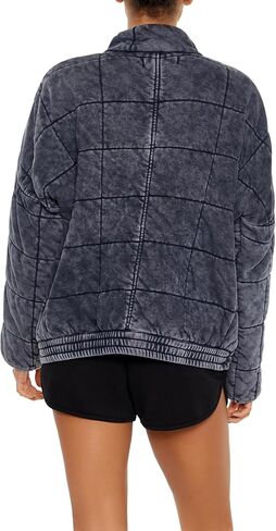 Forever 21 Women's Quilted Zip-up Jacket in Saudi Arabia