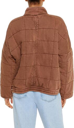Forever 21 Women's Quilted Zip-up Jacket in Saudi Arabia