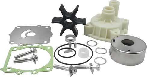 18-3396 18-9079 Water Pump Impeller Repair Kit with Housing and Wave Washer Kit for Yamaha 150 175 200 220 225 HP Outboard Motors replaces 61A-W0078 61A-44311 in Saudi Arabia