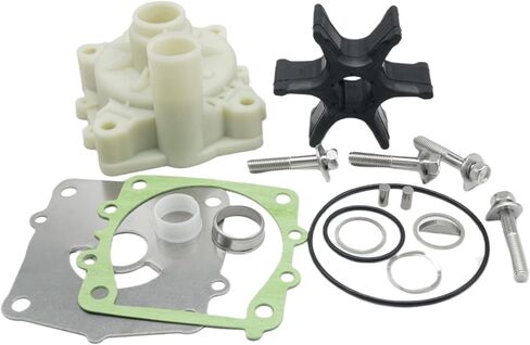 18-3396 18-9079 Water Pump Impeller Repair Kit with Housing and Wave Washer Kit for Yamaha 150 175 200 220 225 HP Outboard Motors replaces 61A-W0078 61A-44311 in Saudi Arabia