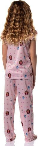 INTIMO Gabby's Dollhouse Girls' A-Meow-Zing Friends 2-Piece Ruffle Short Sleeve Pant Pajama Sleep Set in Saudi Arabia