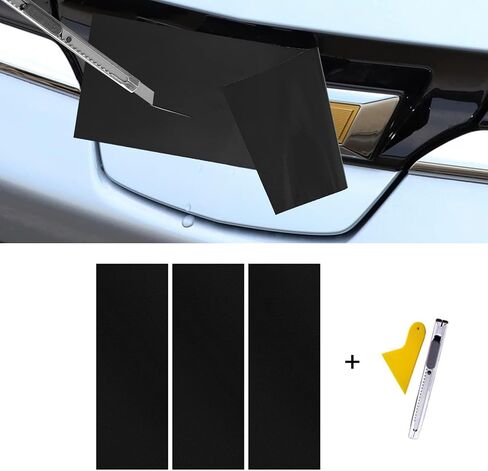 متوافقة مع ملصقات Wrap Logo Logo المتوافقة مع شارات DIY الخاصة بـ Chevy 3pcs أسود غير لامع in Kuwait