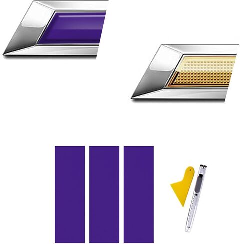 متوافقة مع ملصقات Wrap Logo Logo المتوافقة مع شارات DIY الخاصة بـ Chevy 3pcs أسود غير لامع in Kuwait