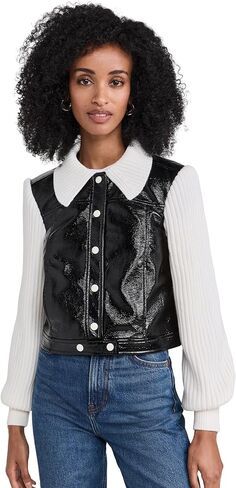 Cinq à Sept Women's Knit Sleeve Ciara Jacket in Saudi Arabia