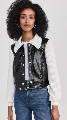 Cinq à Sept Women's Knit Sleeve Ciara Jacket in Saudi Arabia