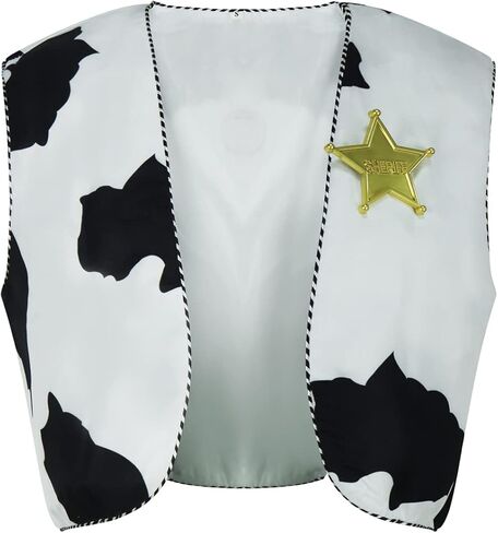 EDAUWAE Woody Costume Shirt for Men Cowboys Woody Vest Halloween Cosplay Button Down Plaid Shirt for Adult in Kuwait