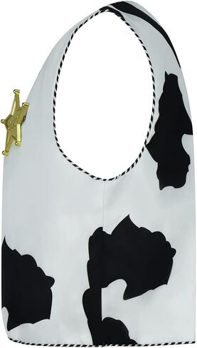 EDAUWAE Woody Costume Shirt for Men Cowboys Woody Vest Halloween Cosplay Button Down Plaid Shirt for Adult in Kuwait