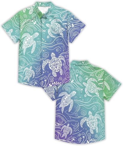 Funny Hawaiian Shirt for Men Retro Button Down Short Sleeve Summer Beach Aloha Shirt Holiday Theme Party Shirt in Saudi Arabia