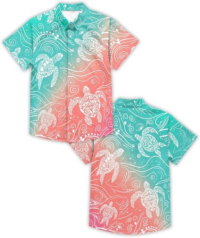 Funny Hawaiian Shirt for Men Retro Button Down Short Sleeve Summer Beach Aloha Shirt Holiday Theme Party Shirt in Saudi Arabia