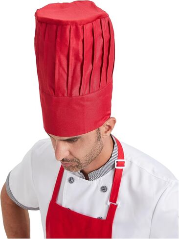 Hyzrz Chef Tall Hat Adjustable Elastic Kitchen Grill BBQ Cooking Chef Cap for Men and Women in Kuwait