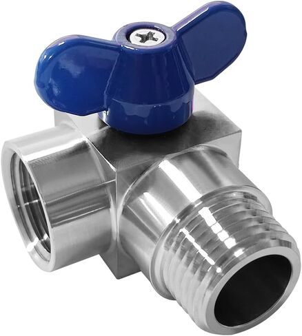 Beduan 3/8 "NPT صمام كروي صغير ذكر إلى أنثى الفولاذ المقاوم للصدأ 90 درجة صمام إغلاق الكوع للشارع in Kuwait