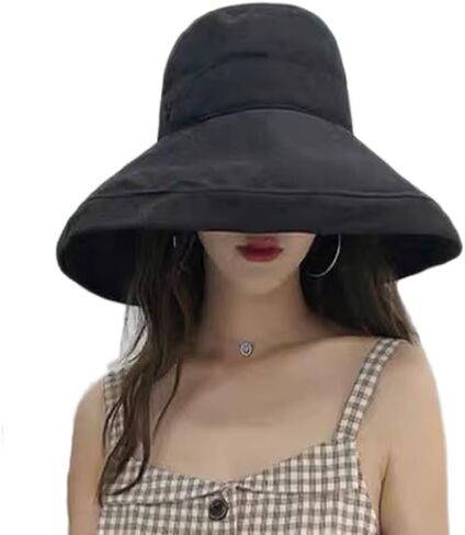 Foldable Beach Fishing Cap UPF UV Sun Protection Breathable Waterproof Wide Brim Bucket Sun Hat for Women in Kuwait