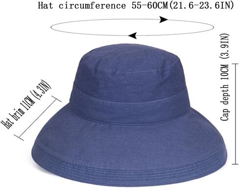 Foldable Beach Fishing Cap UPF UV Sun Protection Breathable Waterproof Wide Brim Bucket Sun Hat for Women in Kuwait