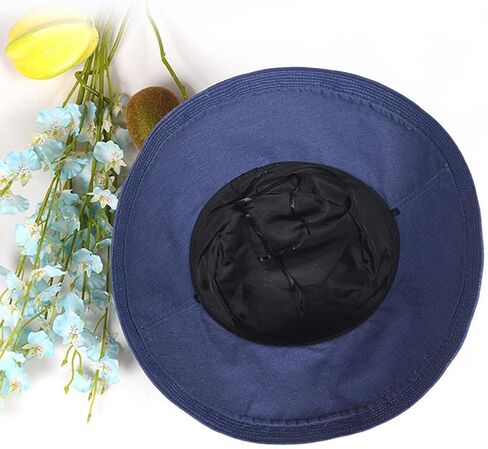 Foldable Beach Fishing Cap UPF UV Sun Protection Breathable Waterproof Wide Brim Bucket Sun Hat for Women in Kuwait